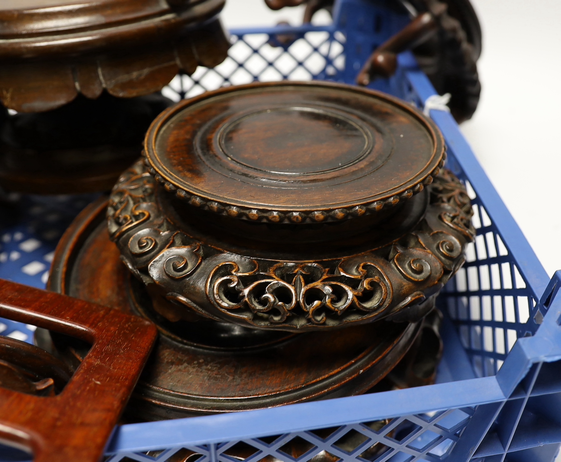 A collection of Chinese hardwood stands